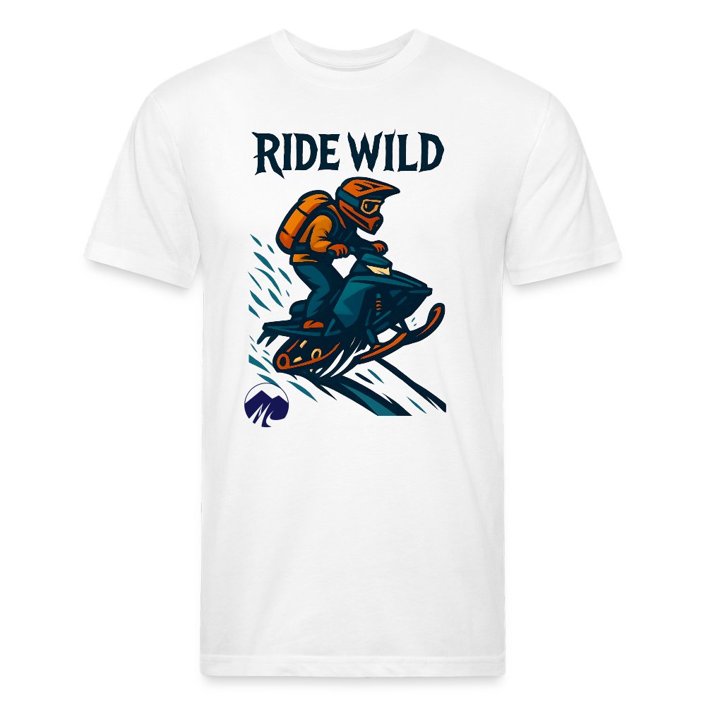 Ride Wild Sledder Premium T-Shirt - white