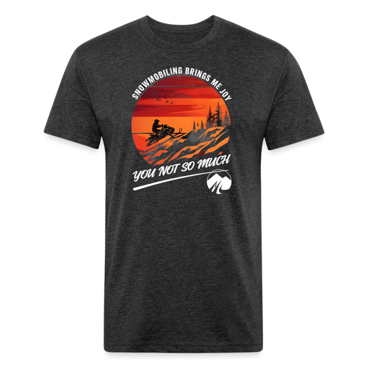 Snowmobiling Makes me happy - heather black