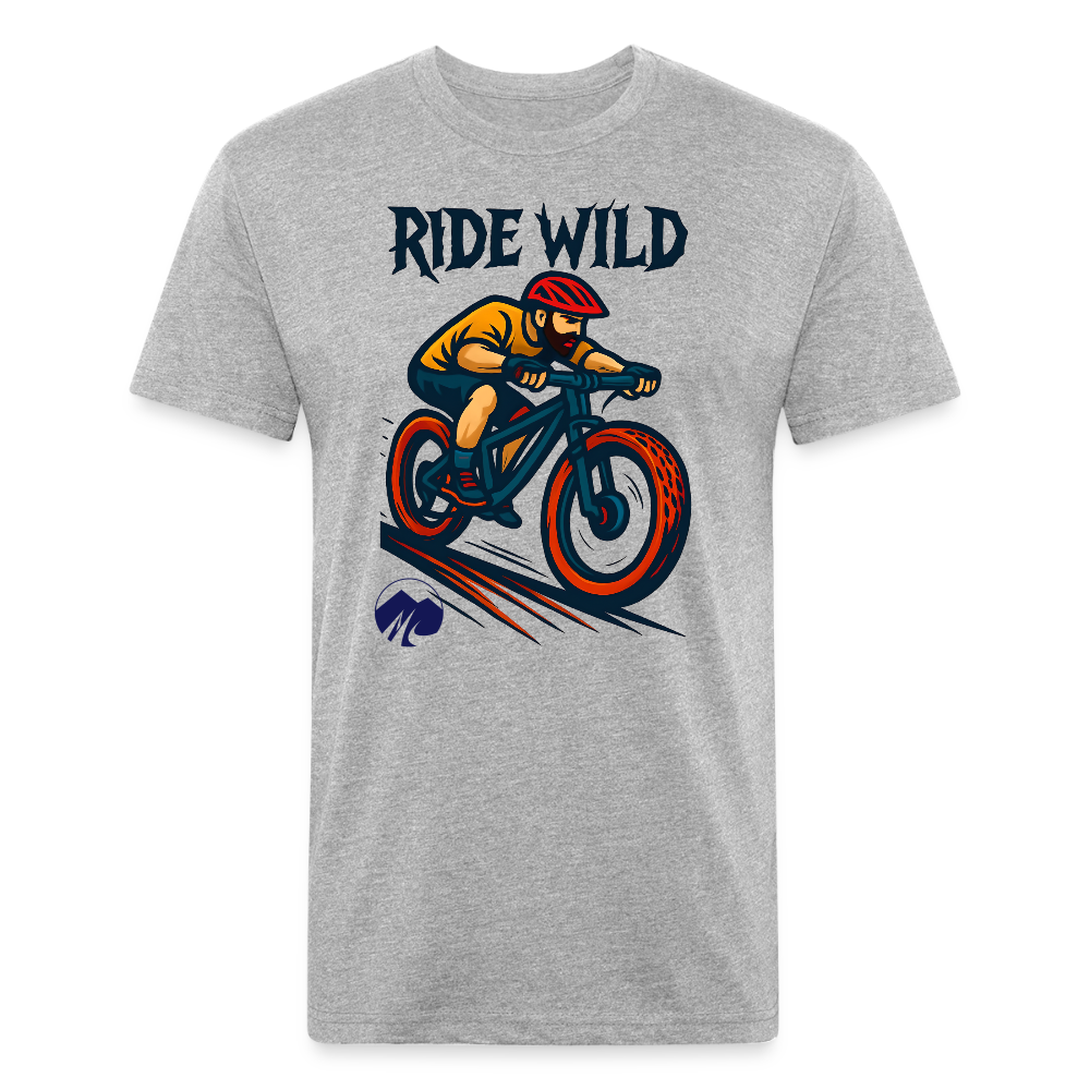 Ride Wild MTB Premium T-Shirt - heather gray