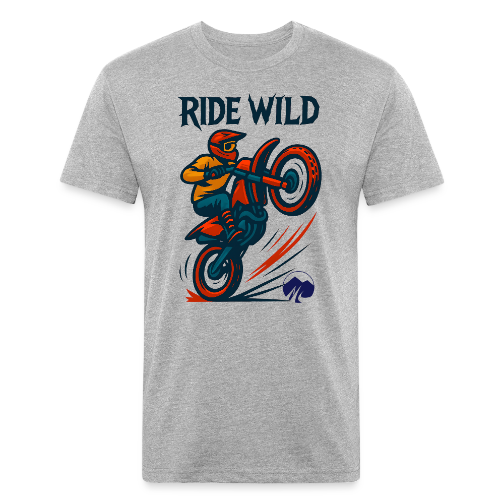 Ride Wild Moto Premium T-Shirt - heather gray