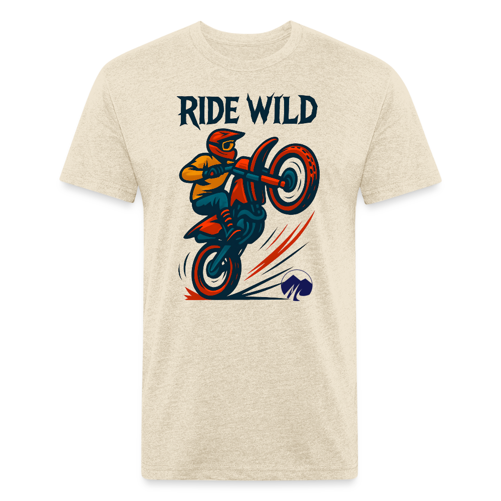 Ride Wild Moto Premium T-Shirt - heather cream