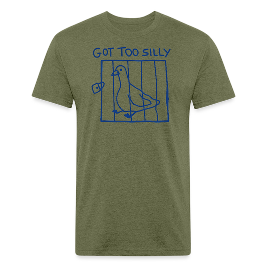 Too Silly Goose Premium T-Shirt - heather military green