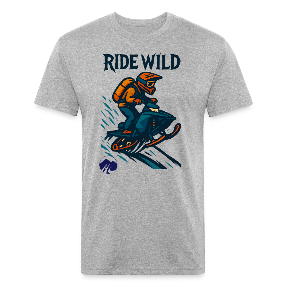 Ride Wild Sledder Premium T-Shirt - heather gray