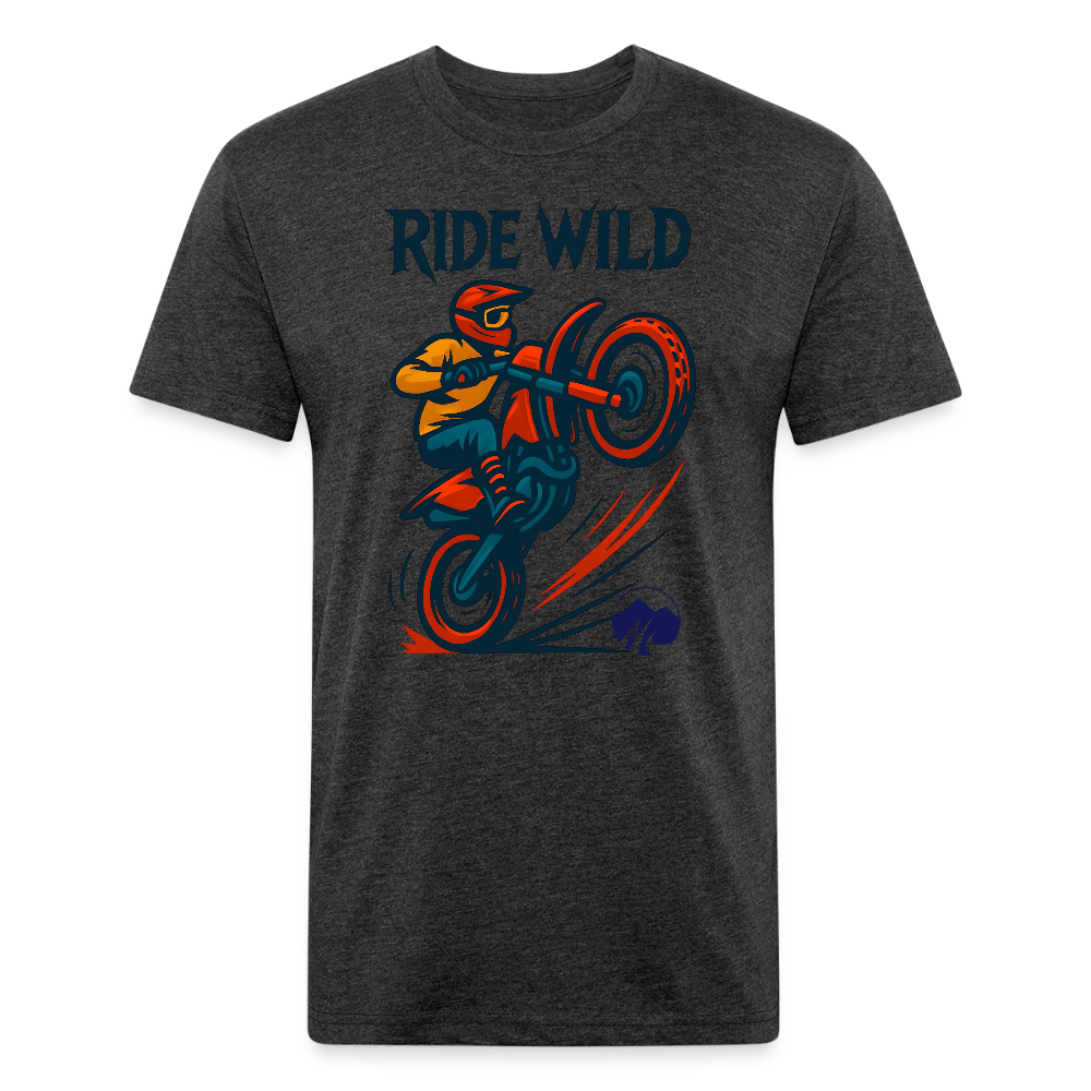 Ride Wild Moto Premium T-Shirt - heather black