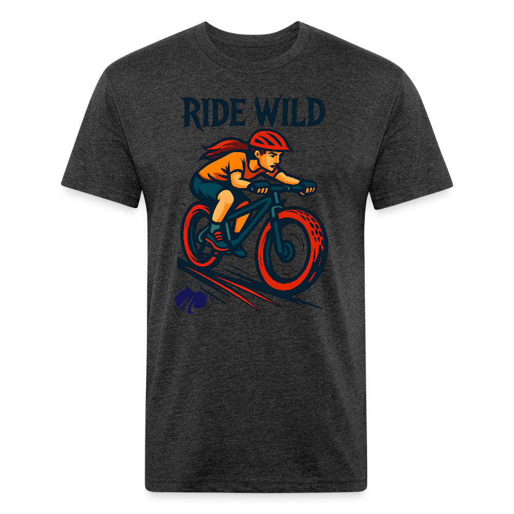 Ride Wild MTB Premium T-Shirt - heather black