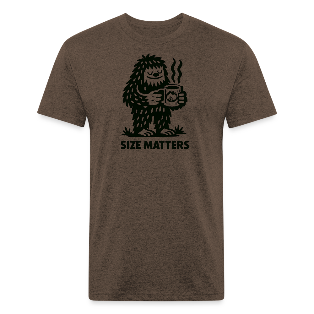 Size Matters Premium T-Shirt - heather espresso
