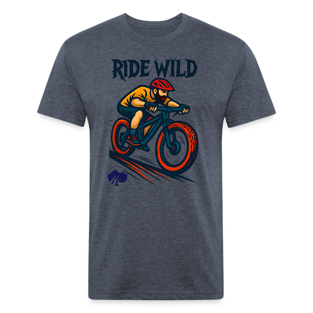 Ride Wild MTB Premium T-Shirt - heather navy