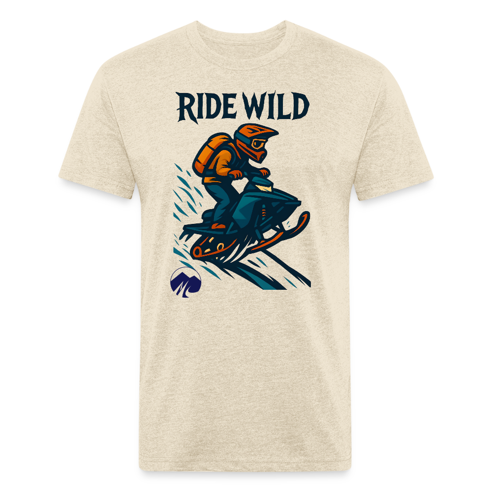 Ride Wild Sledder Premium T-Shirt - heather cream
