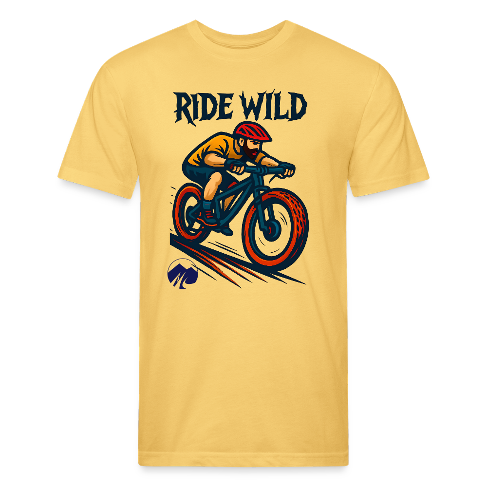 Ride Wild MTB Premium T-Shirt - pastel yellow