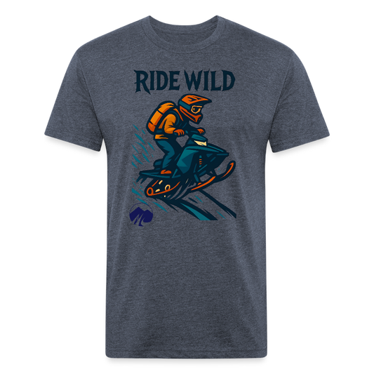 Ride Wild Sledder Premium T-Shirt - heather navy