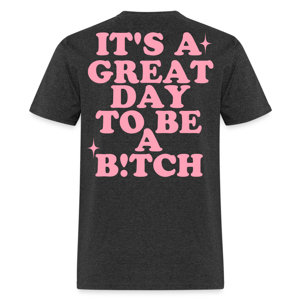 B!tch Tee - heather black