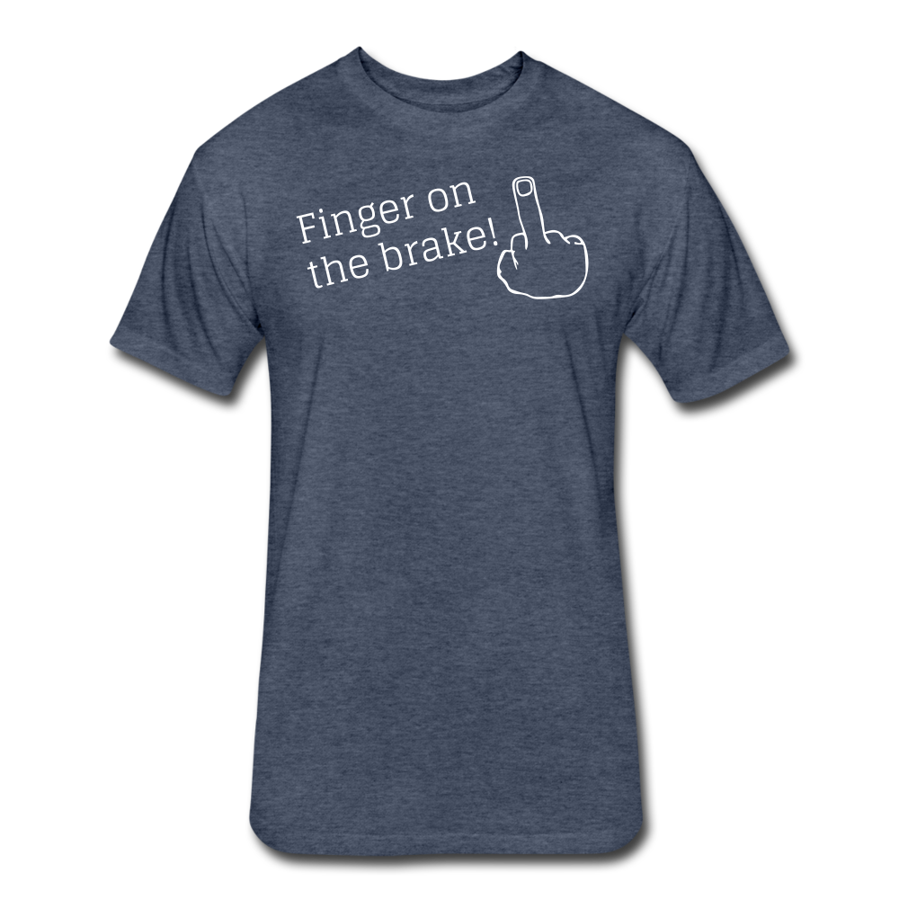 Finger on the brake - heather navy