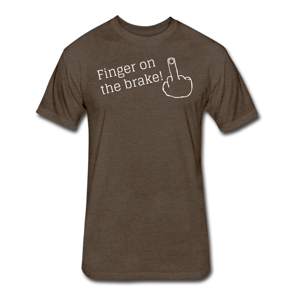 Finger on the brake - heather espresso