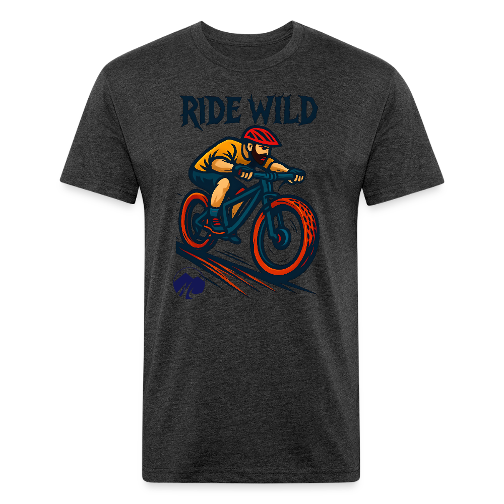Ride Wild MTB Premium T-Shirt - heather black