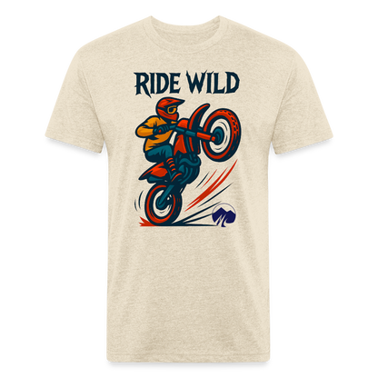 Ride Wild Moto Premium T-Shirt - heather cream