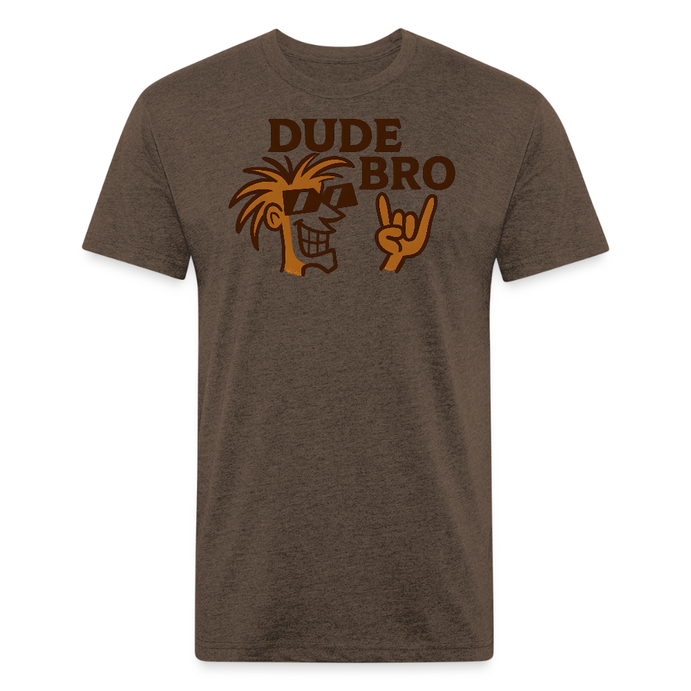 Dude Bro Premium T-Shirt - heather espresso