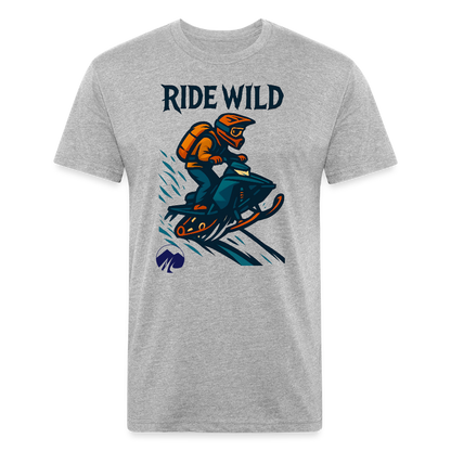 Ride Wild Sledder Premium T-Shirt - heather gray