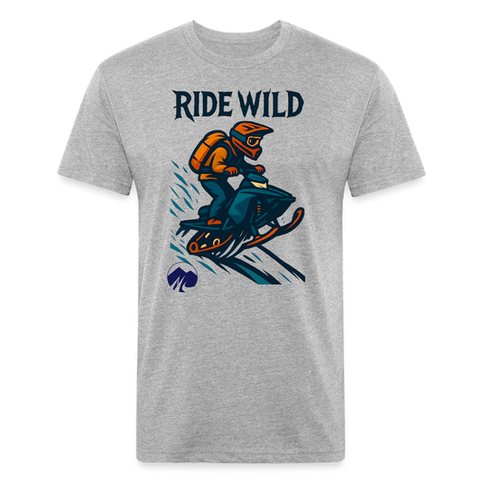Ride Wild Sledder Premium T-Shirt - heather gray