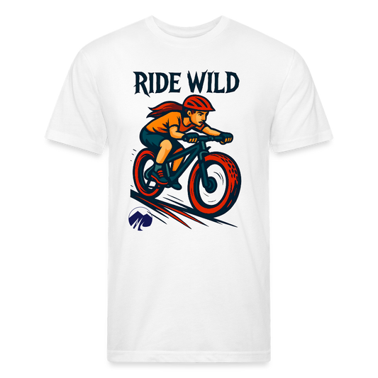 Ride Wild MTB Premium T-Shirt - white