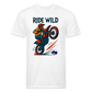 Ride Wild Moto Premium T-Shirt - white