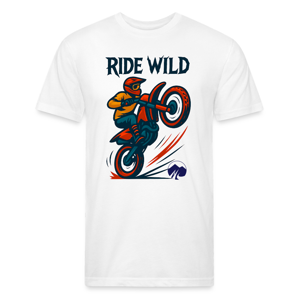 Ride Wild Moto Premium T-Shirt - white