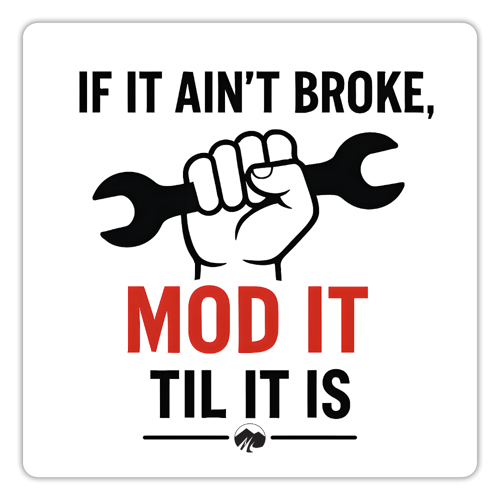 Mod It Sticker - white matte