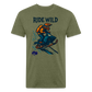 Ride Wild Sledder Premium T-Shirt - heather military green