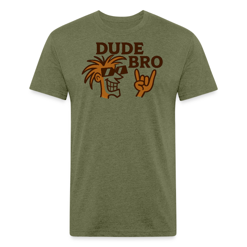 Dude Bro Premium T-Shirt - heather military green