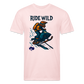 Ride Wild Sledder Premium T-Shirt - blush pink 