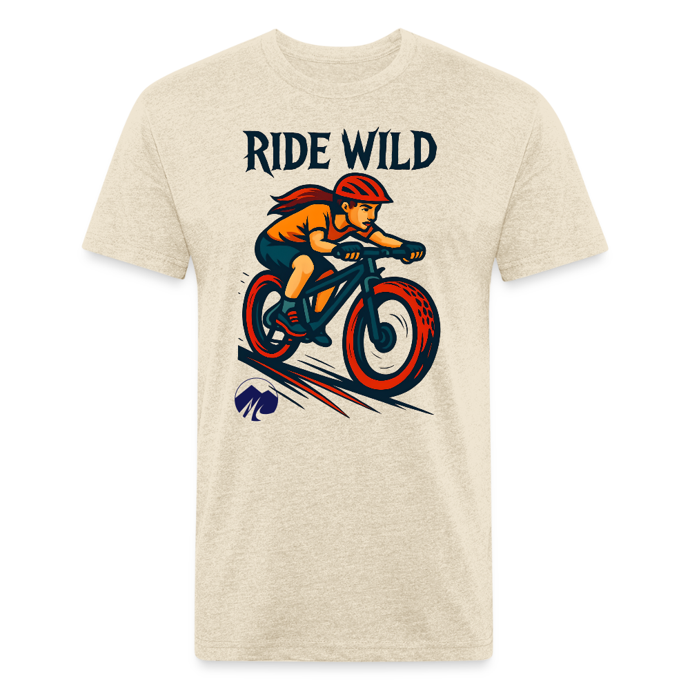 Ride Wild MTB Premium T-Shirt - heather cream