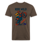 Ride Wild Moto Premium T-Shirt - heather espresso