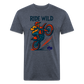 Ride Wild Moto Premium T-Shirt - heather navy