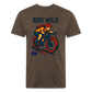 Ride Wild MTB Premium T-Shirt - heather espresso