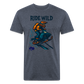Ride Wild Sledder Premium T-Shirt - heather navy