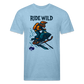 Ride Wild Sledder Premium T-Shirt - heather blue