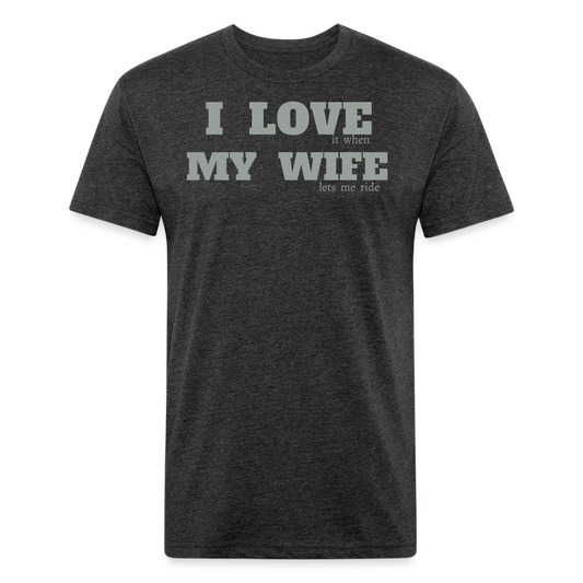 Love my wife Premium T-Shirt - heather black