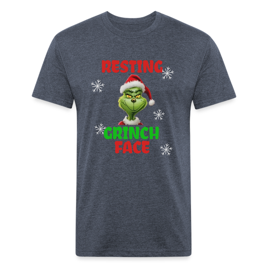 Resting Grinch Face - heather navy