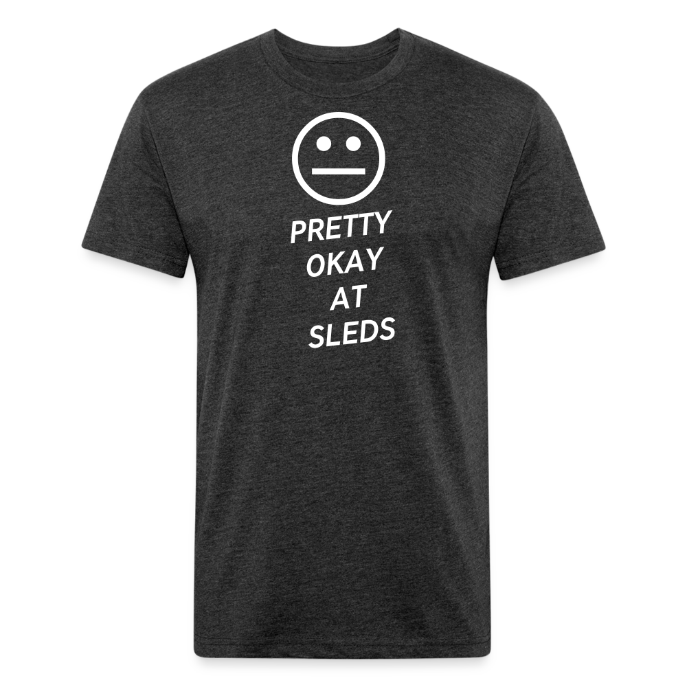 Pretty Ok at Sleds Premium T-Shirt - heather black
