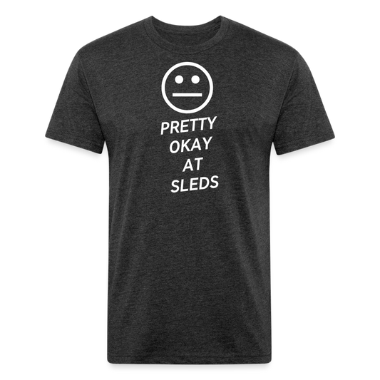 Pretty Ok at Sleds Premium T-Shirt - heather black