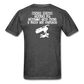 Hood Down/Track Up T-shirt - heather black