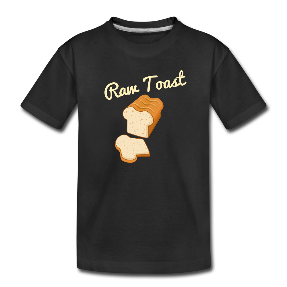 Kids Raw Toast T-Shirt - black