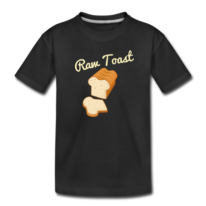 Kids Raw Toast T-Shirt - black
