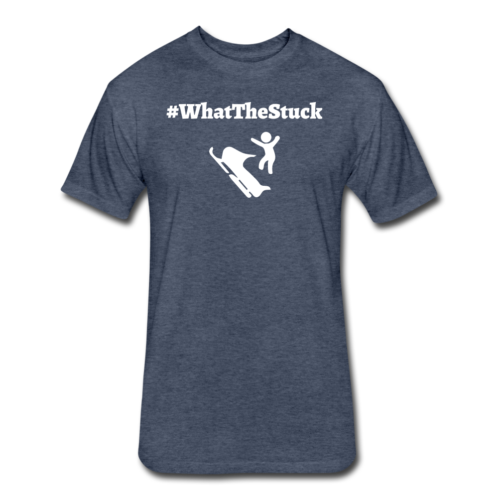 What The Stuck Premium T-Shirt - heather navy