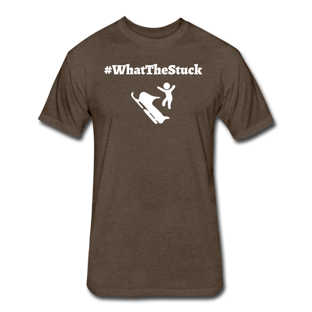 What The Stuck Premium T-Shirt - heather espresso