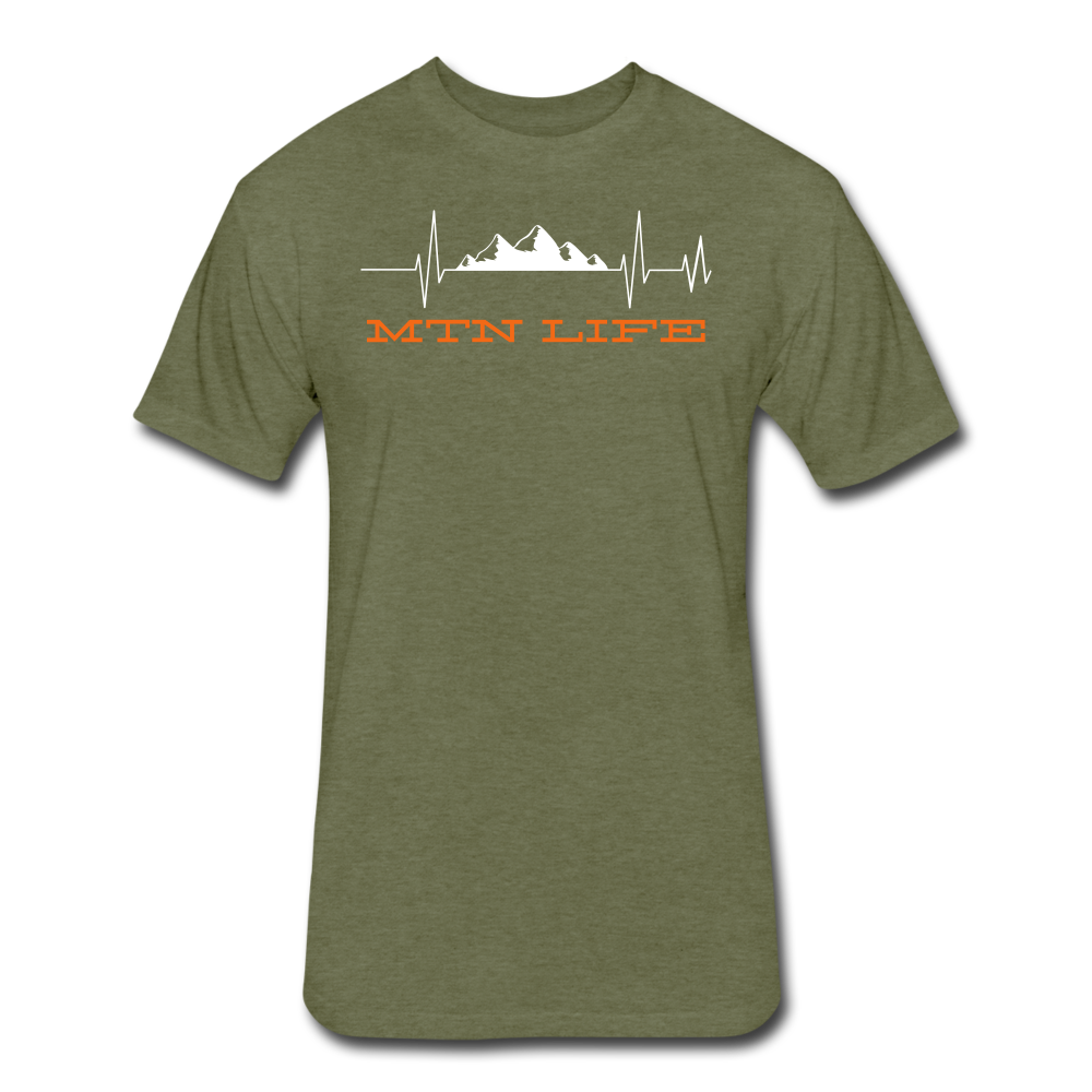 Mountain Life Premium T-Shirt - heather military green
