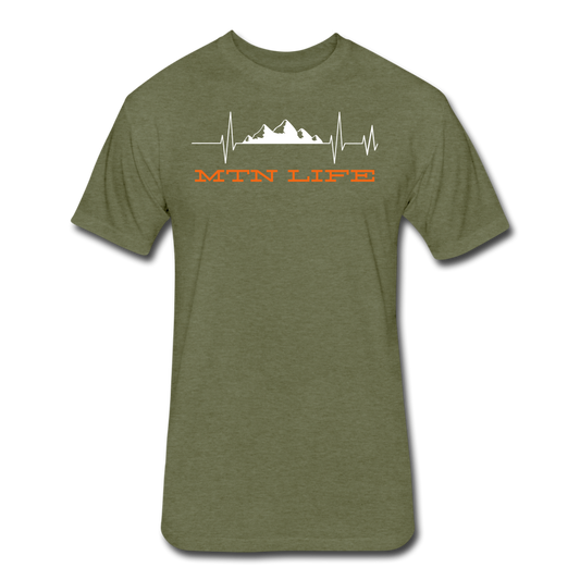 Mountain Life Premium T-Shirt - heather military green