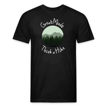 Great Minds Think A Hike Premium T-Shirt - black